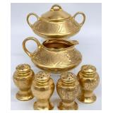 Bavaria & Pickard Gold Painted Pottery