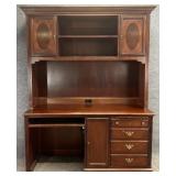 Lexington Mahogany Desk w/ Hutch Top
