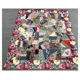 60 x 74 Vintage Hand Sewn Quilt