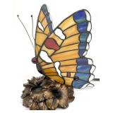 Tiffany Style Stained Glass Butterfly Accent Light