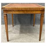 Leather Top Flip Top Game Table