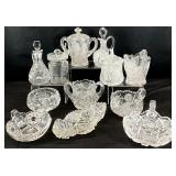 Vintage Glass Cruets, Creamers, Sugars & More