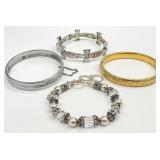 4pc Bracelets Jewelry Group