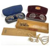 Vintage Spectacle Eye Glasses & Parts