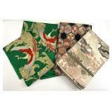 Japanese Embroidered Silk Obi Kimono Belts & More