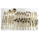 International Silver Gold Electroplated Flatware