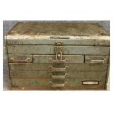 Vintage Craftsman Machinist Tool Box w/ Contents