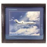 Framed Jet Airplane Aviation Art