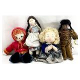4 Vintage Dolls / Toys