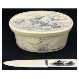 Scrimshaw Box & Eskimo Signed Letter Opener