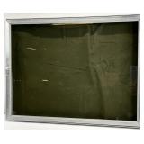 Large Locking Metal Jewelry Showcase