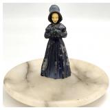 J.B. Hirsch Celluloid Face Figural Trinket Dish