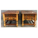 Pair Cherry End Tables
