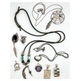 Sterling Silver Necklace & Pendants Group