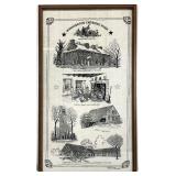Framed Tea Towel, Washington Crossing Park, PA