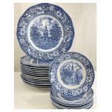 Liberty Blue Historic Colonial Scenes Dishes