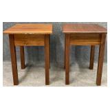 Pair Mahogany End Tables