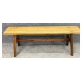Trestle Base Bench