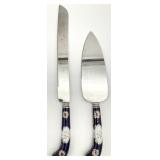 House of Prill Cobalt Blue Cake Knife & Server