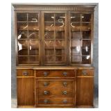 Mahogany Breakfront China Cabinet