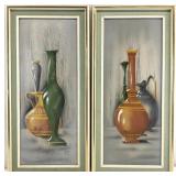 2pc Mid Century A. Free Ewers, Pitchers & Vases