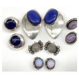 5 Pair Sterling & 935 Silver Earrings