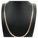 Sterling Silver Herringbone Necklace