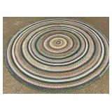 9ft Round Braided Rug