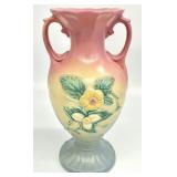 13in Hull Pottery Double Handle Vase