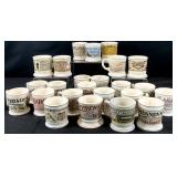 Franklin Porcelain Miniature Shaving Mugs