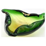 Mid Century Murano Art Glass Ashtray