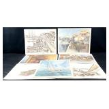 7pc George Vaklev 1969 Bahama Lithograph Art