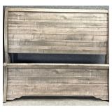 New Queen Grey Sleigh Bed