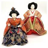 2 Vintage Japanese Dolls