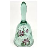 Fenton Mini Apple Green Diamond Optic Bell