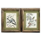 2 Vintage Chinese Watercolor Paintings