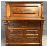 Antique Walnut Fall Front Desk