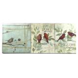 3pc Birds Canvas Wall Art Prints