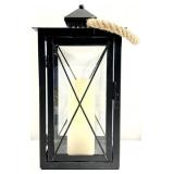 Metal & Glass Battery Lantern