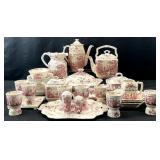 Mason's Watteau English Ironstone Red Transferware
