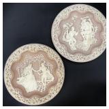 2 Inoclay Studios Shakespearean Lovers Plates