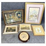 6pc Asst Vintage Wall Art