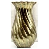 Large Italian Hand Hammered Brass 18 ' Floor Vase