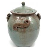 Signed Art Pottery Cookie Jar