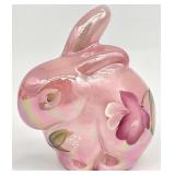 Fenton Iridized Rosalene Bunny 95th Anniv