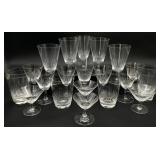 22pc Rosenthal Goldstrahlen Glassware Set