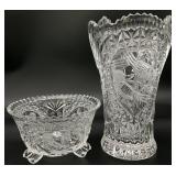 Hofbauer Byrdes Collection Vase & Footed Bowl