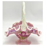 Bill Fenton Signed Glass Legacy Basket