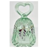 Fenton Mini Sea Mist Art Glass Hand Painted Bell