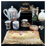 Vintage Asian Cork Art Diorama, China & More